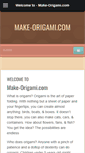 Mobile Screenshot of make-origami.com